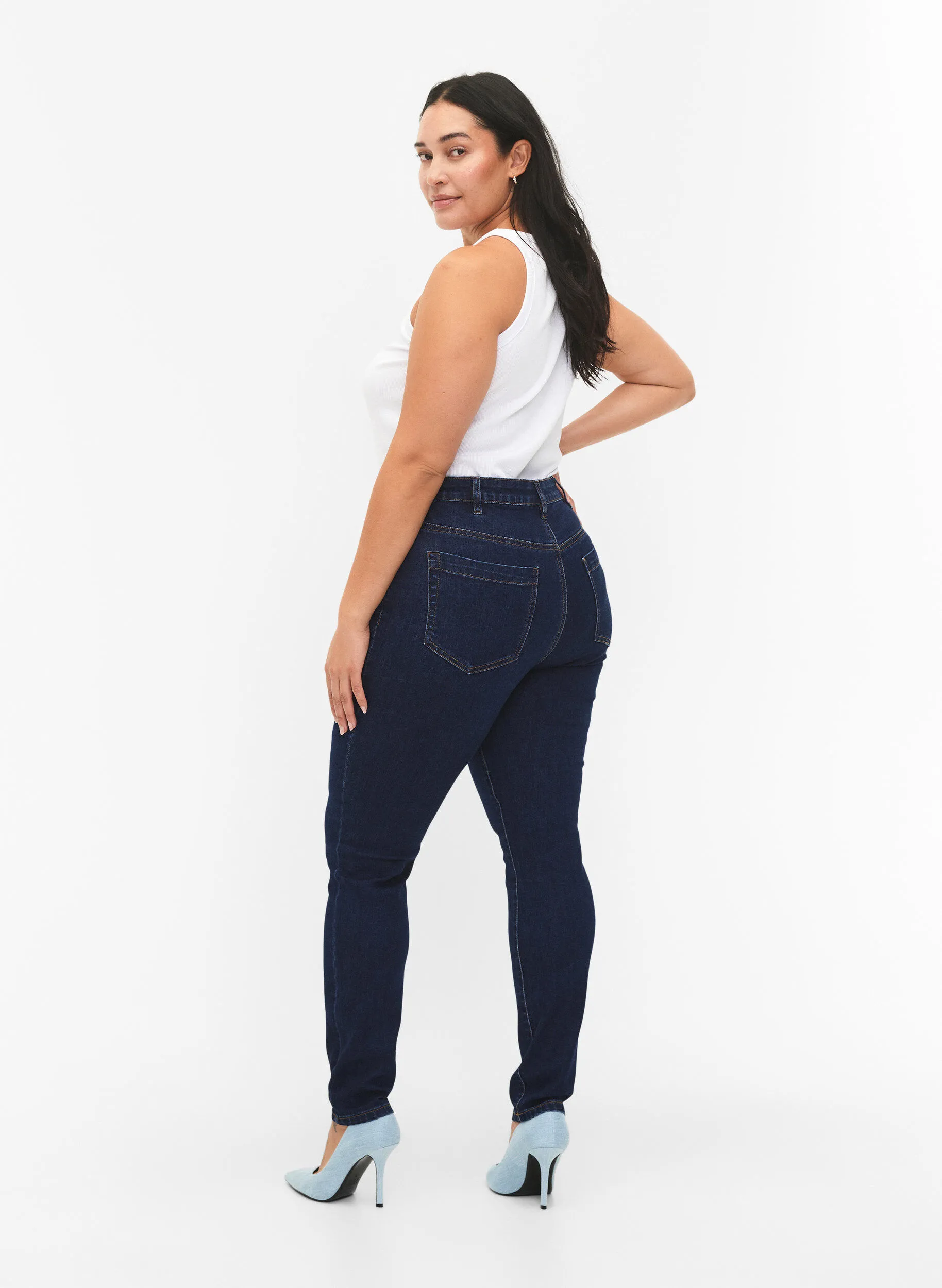 Amy Jeans mit hoher Taille und extra schlanker Passform