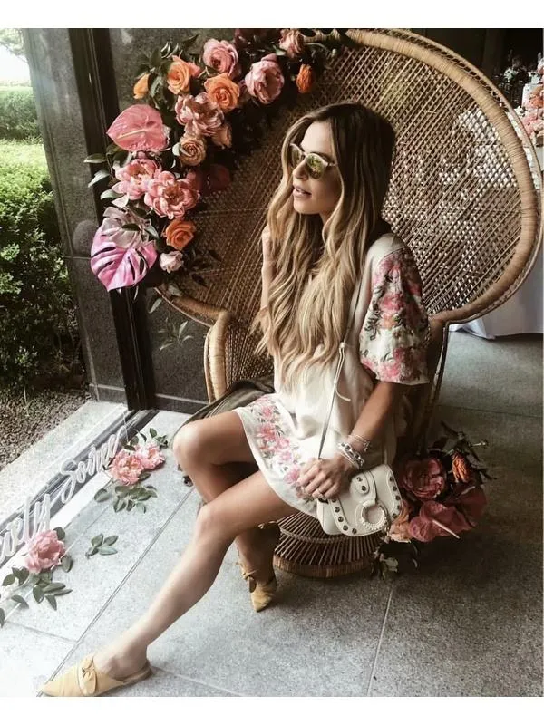 Boho Kleid Kurz  Lowen