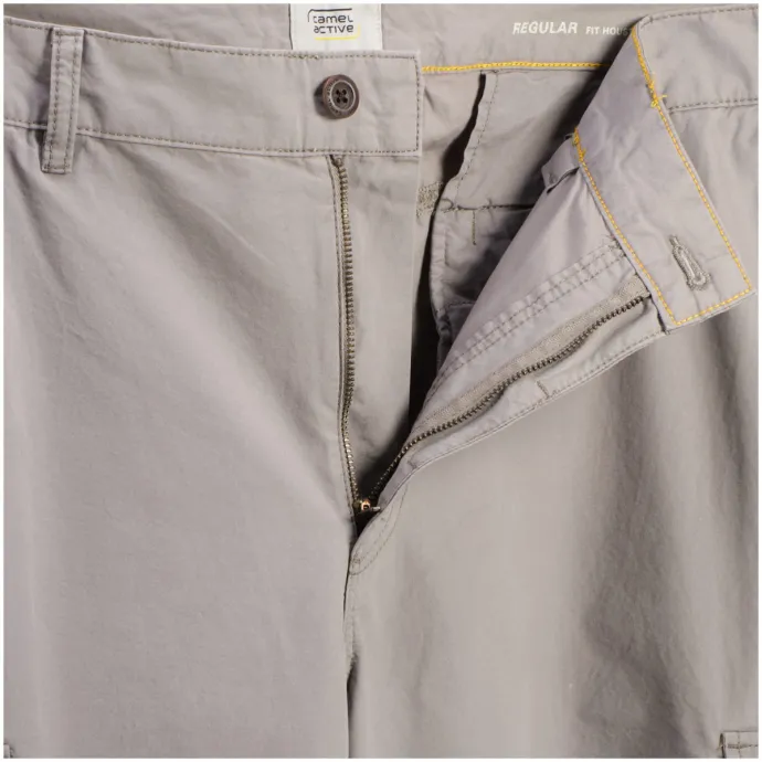 camel active Cargo-Shorts aus Baumwolle, grau 