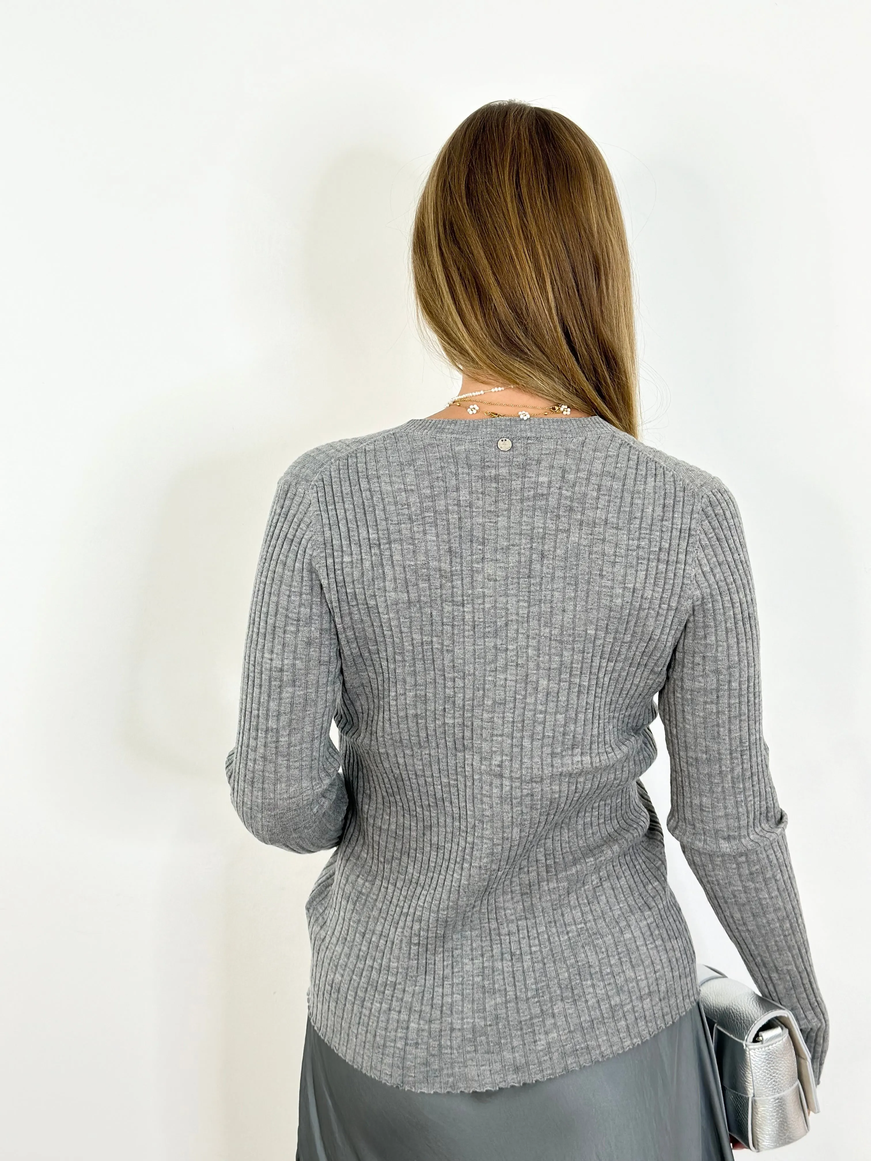 Cardigan CG24-00043 Grey Sharkskin