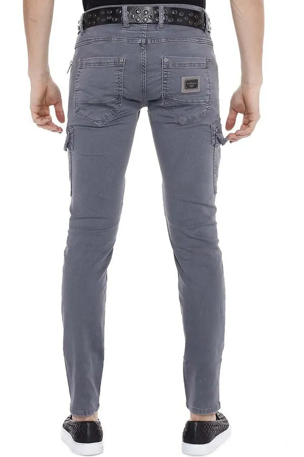 CD454 Herren Slim-Fit-Jeans mit Seitentaschen