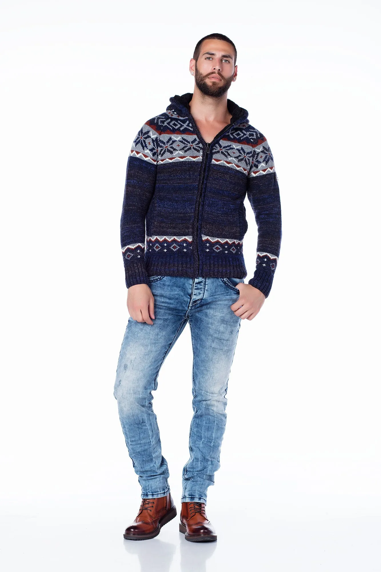 CP130 HERREN CARDIGAN