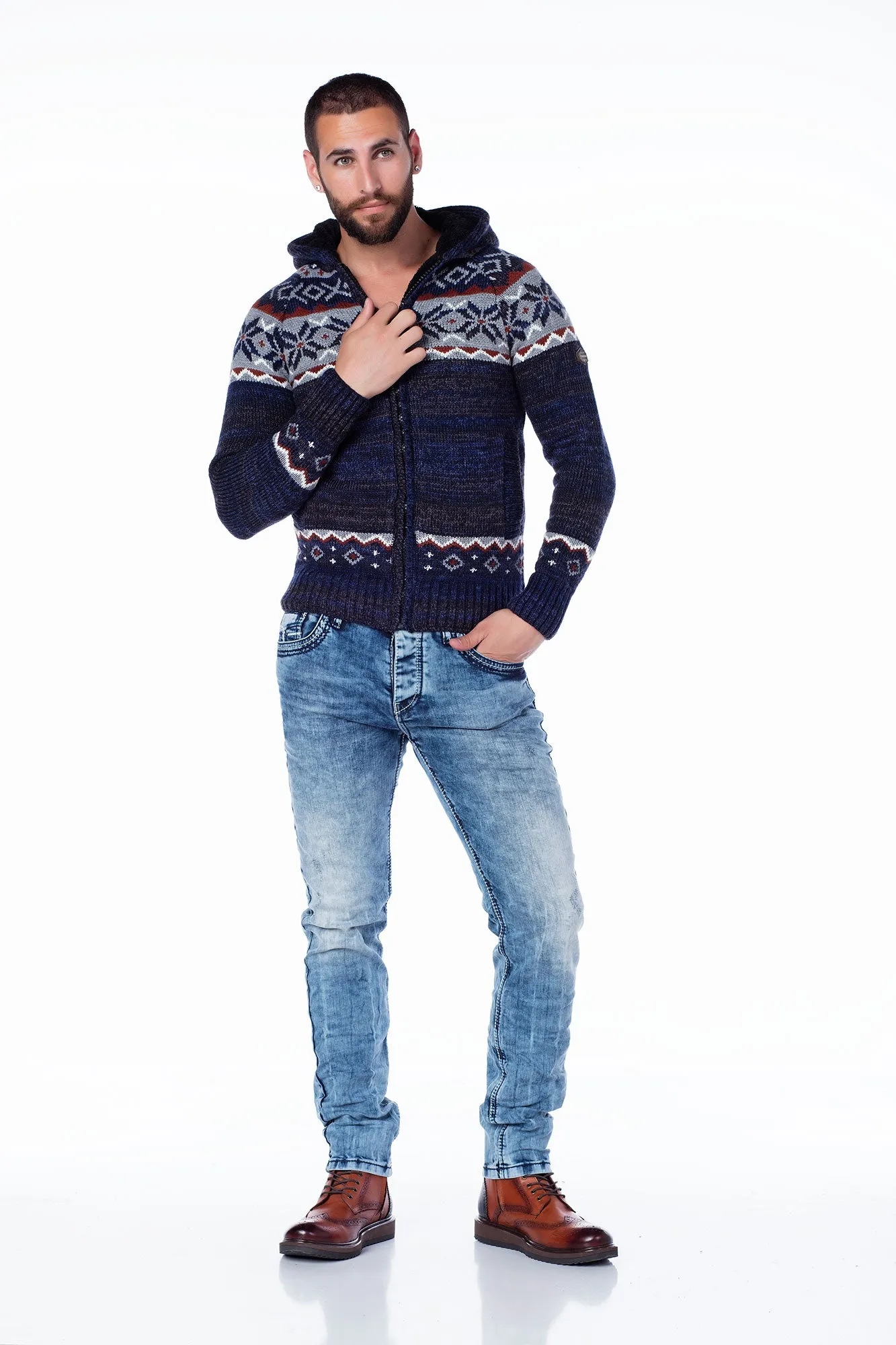 CP130 HERREN CARDIGAN