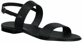 Damen-Sandalen aus Leder 184001785131 (Schwarz)