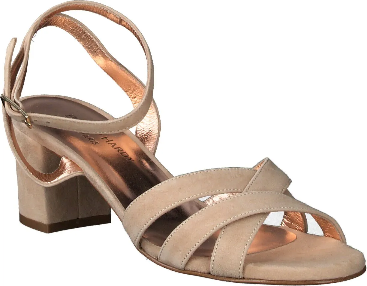 Damen-Sandalen aus Leder 185302980419 (Beige)