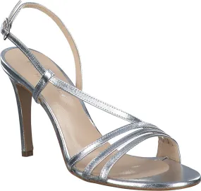 Damen-Sandalen aus Leder 186911980493 (Silber)