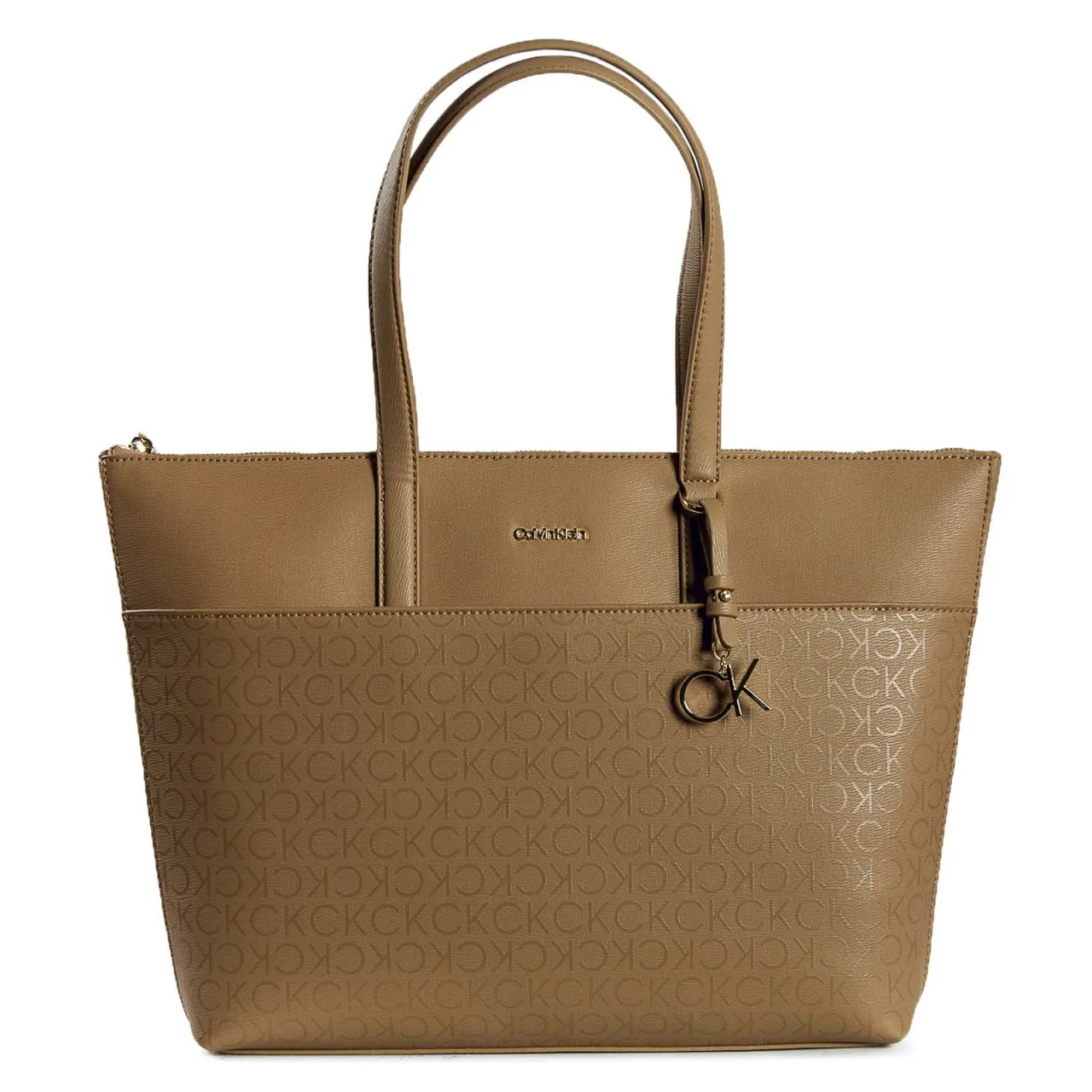 Damen Shopper Tasche - CK Must LG 875 0HE - Safari Canvas