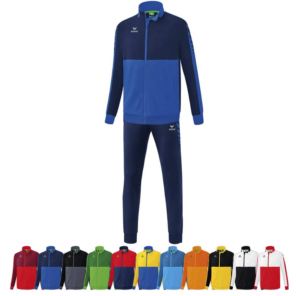 Erima Handball 14er Set SIX WINGS Worker Jacke + Hose Kinder inkl. Ball und Druck