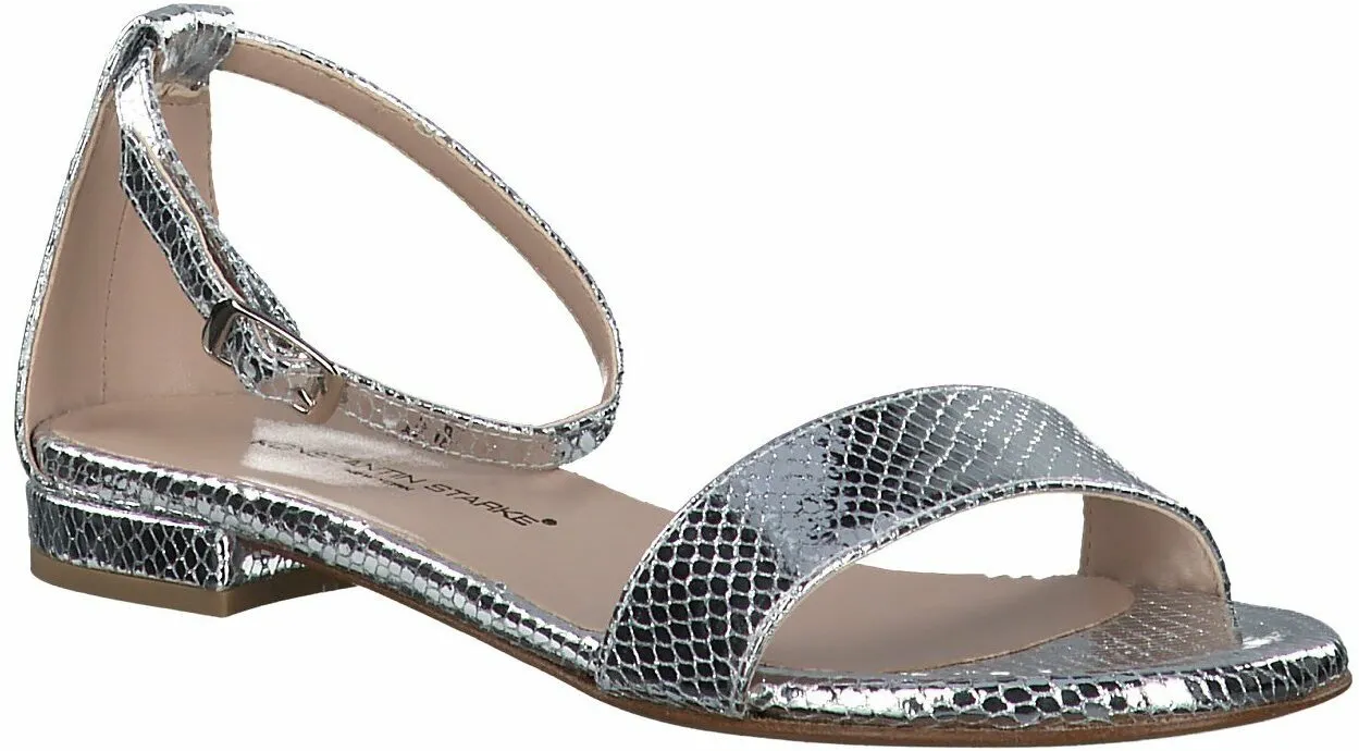 flache Damen-Sandalen 184911780388 (Silber)