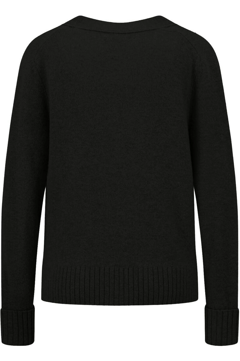 FYNCH-HATTON CARDIGAN MERINOWOOL black