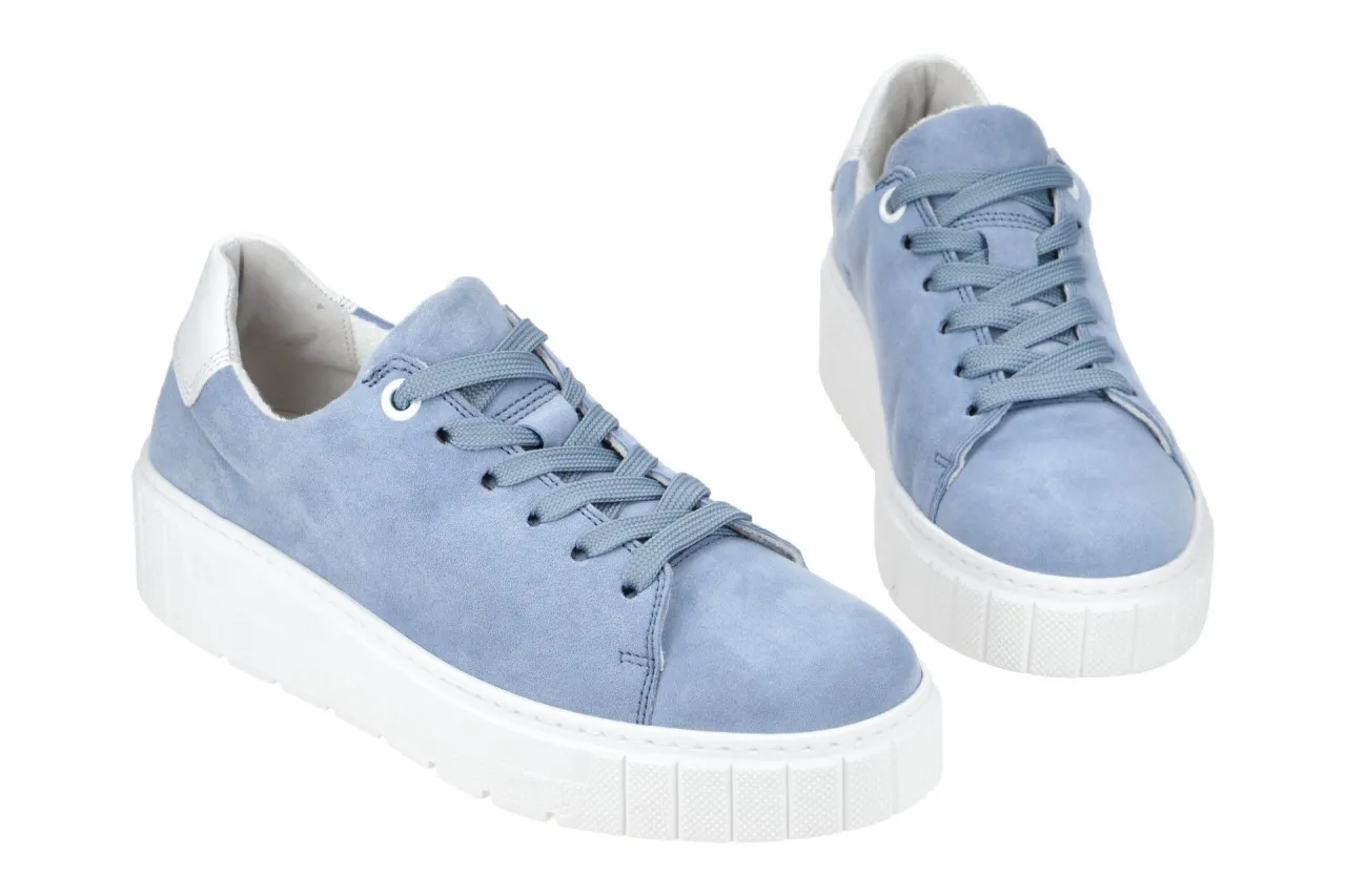 Gabor Schuhe Sneakers azur blau H-Weite 46.410.26