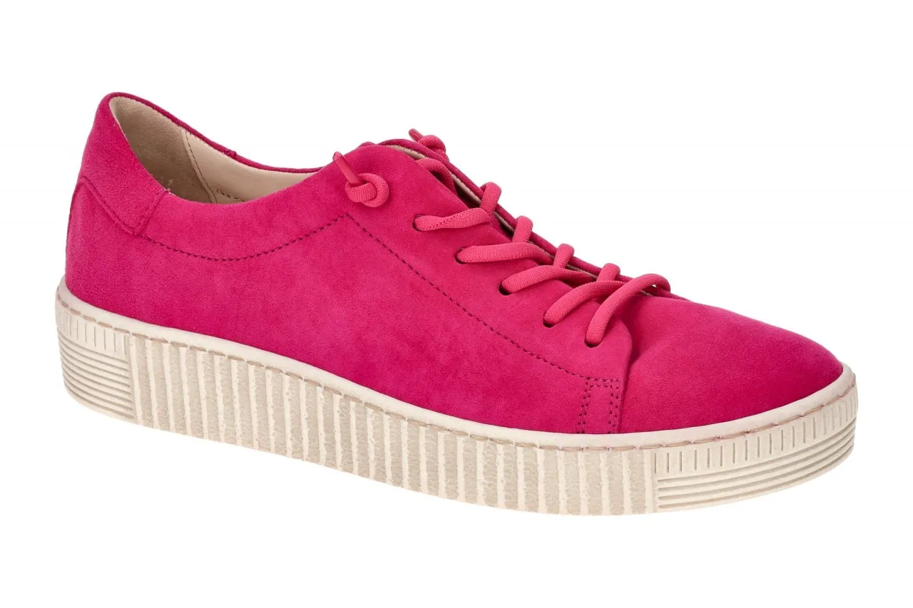 Gabor Schuhe Sneakers pink Samt Velour 43.331.10