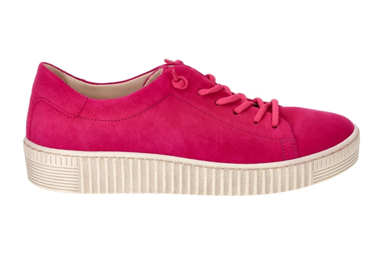 Gabor Schuhe Sneakers pink Samt Velour 43.331.10