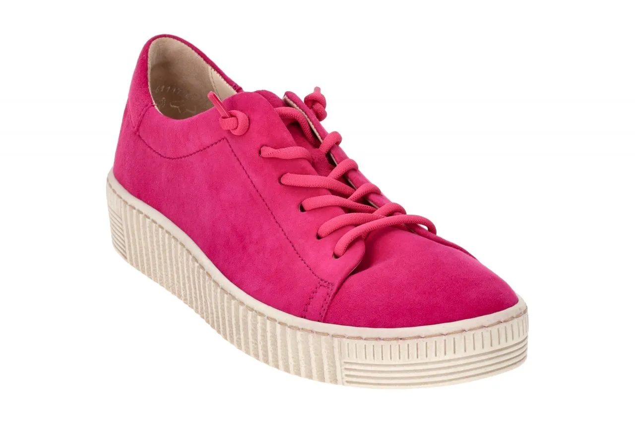 Gabor Schuhe Sneakers pink Samt Velour 43.331.10