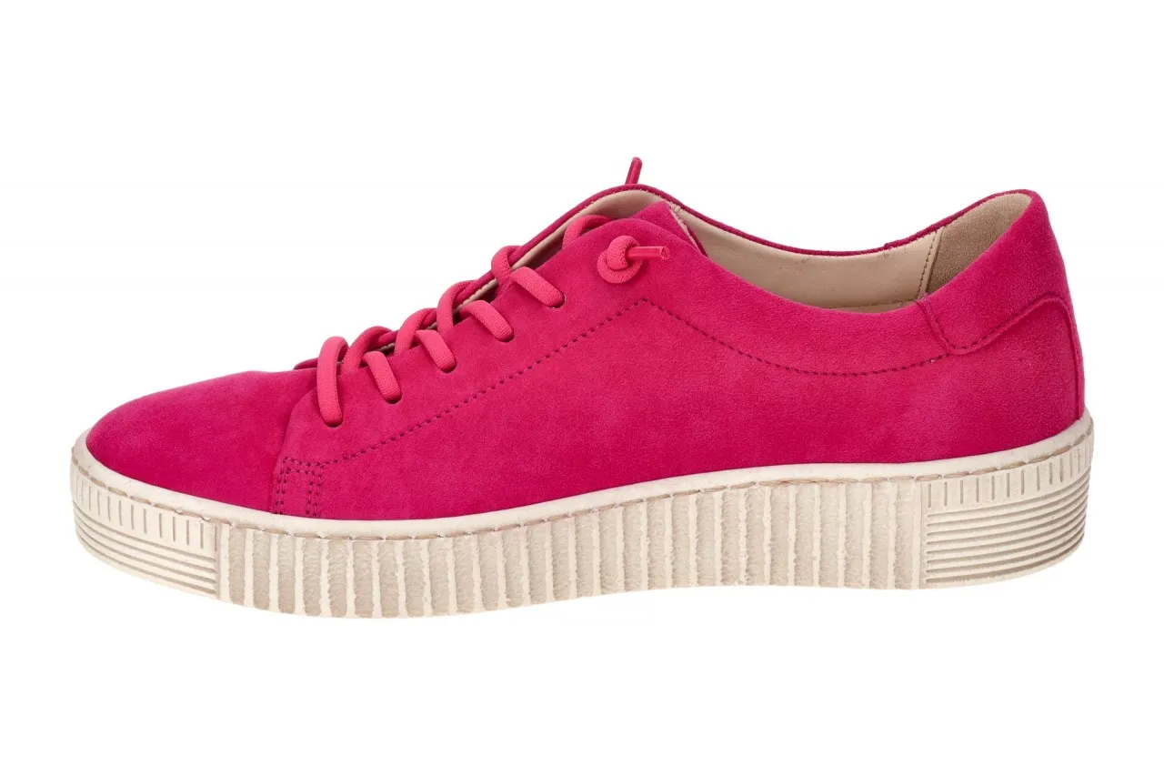 Gabor Schuhe Sneakers pink Samt Velour 43.331.10