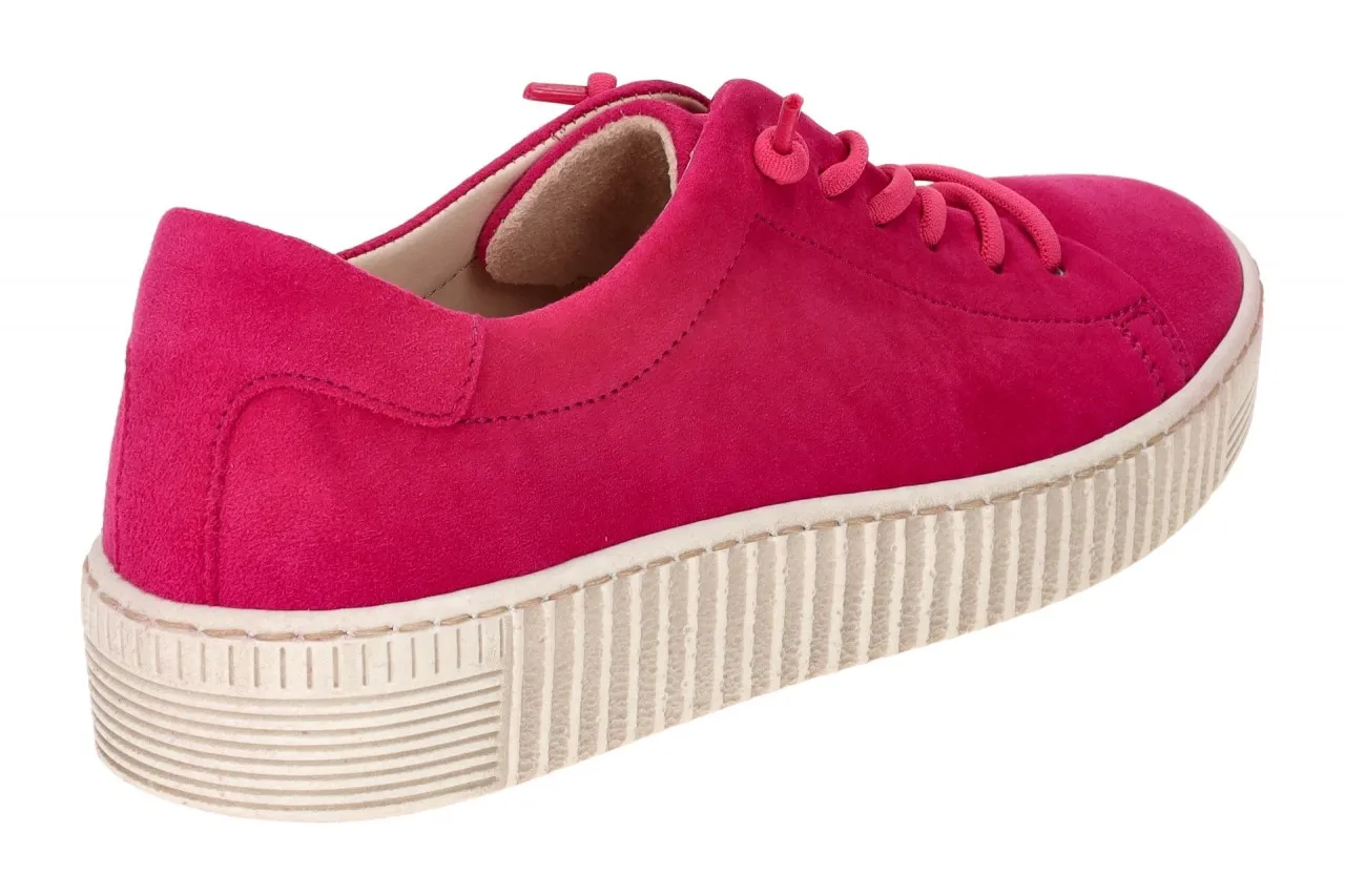 Gabor Schuhe Sneakers pink Samt Velour 43.331.10