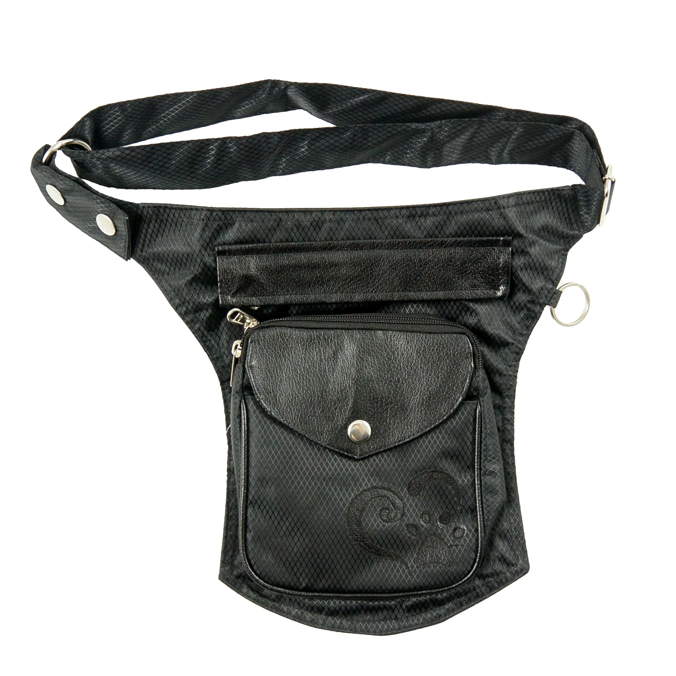 Gassi-Tasche aus wasserabweisendem Stoff in Schwarz - Barcelona HS 7101