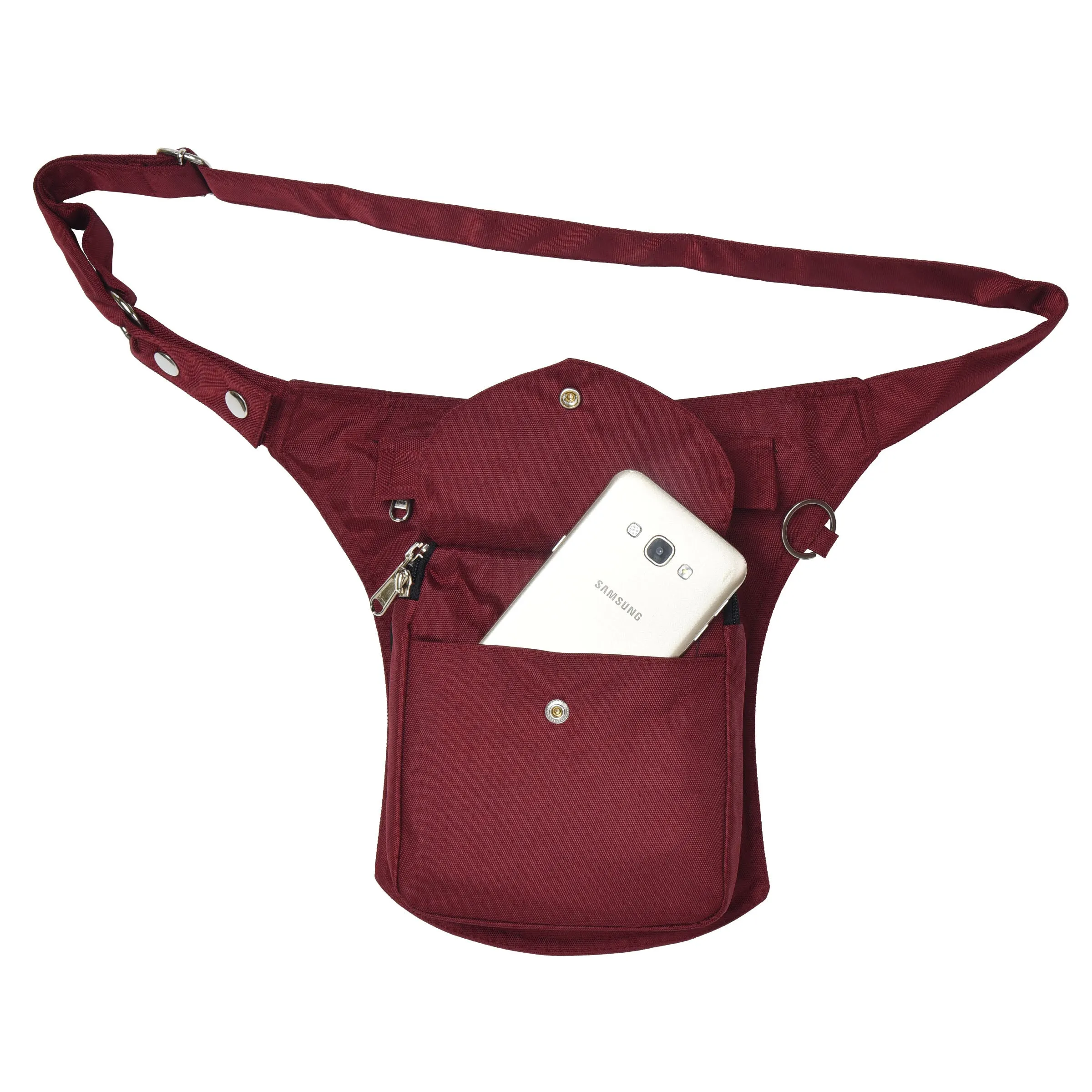 Gassi-Tasche Wasserabweisende Einfarbige in Rot - Barcelona HS 75512