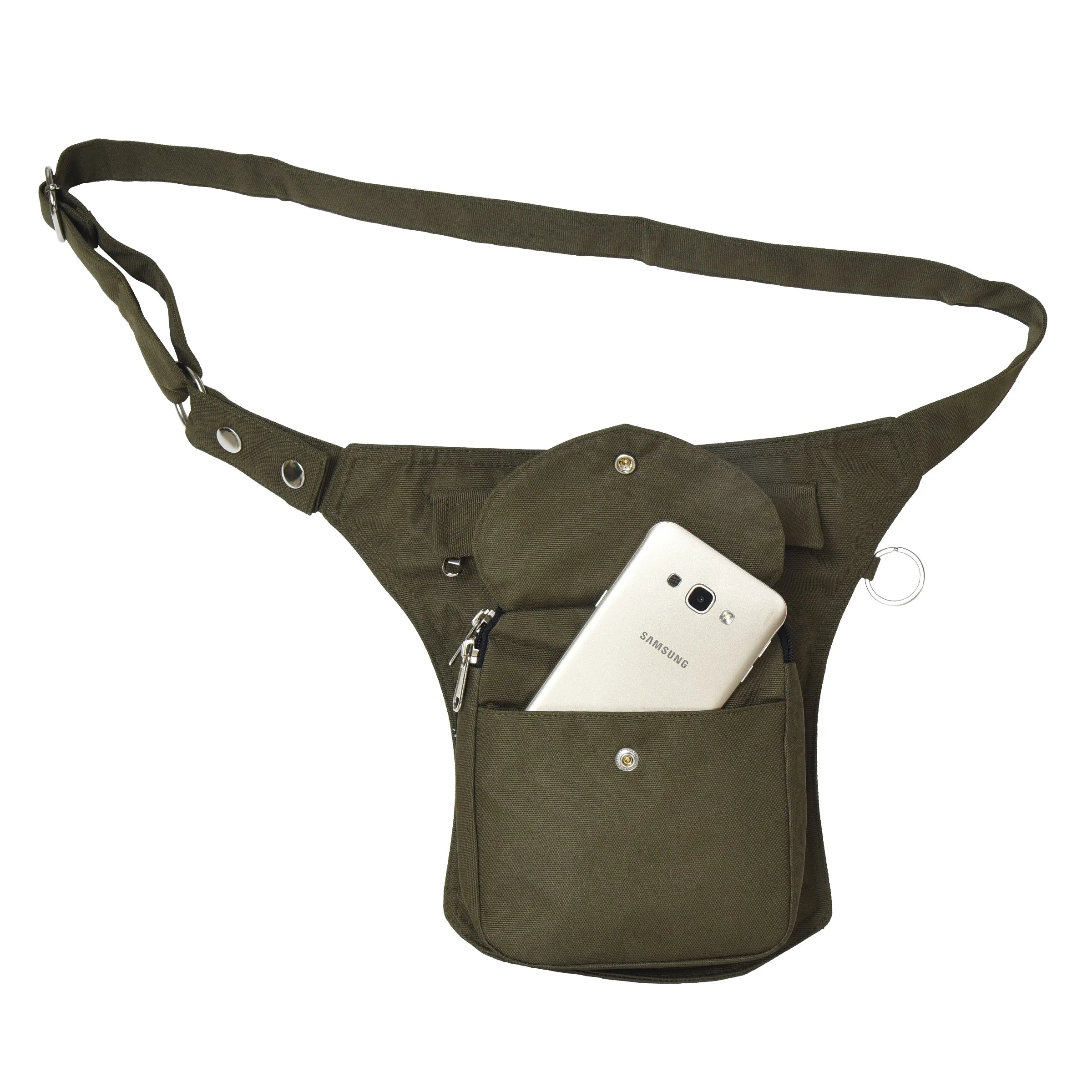 Gassi-Tasche Wasserabweisende Einfarbige Khaki - Barcelona HSW 75510