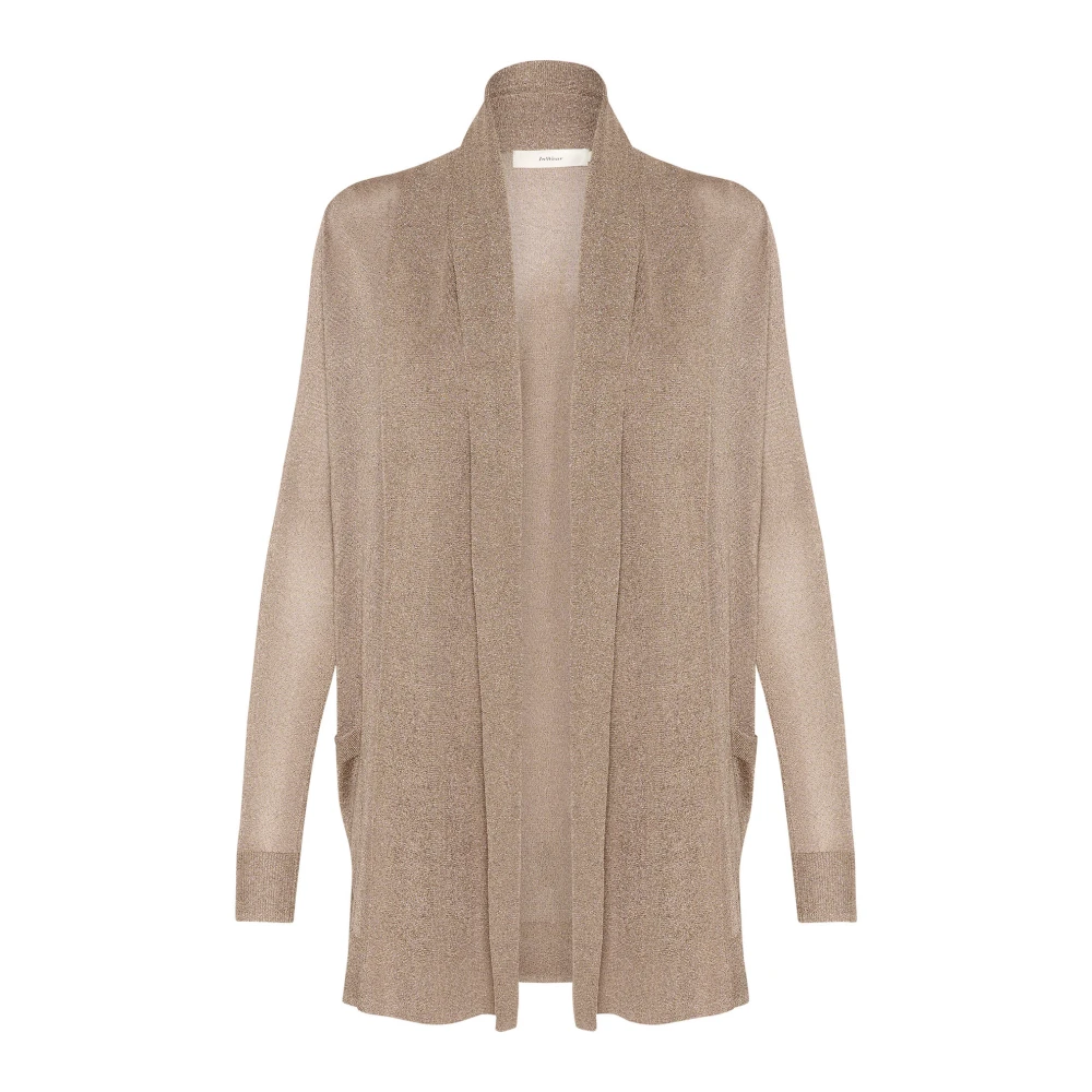 Glimmer Offener Cardigan Gold