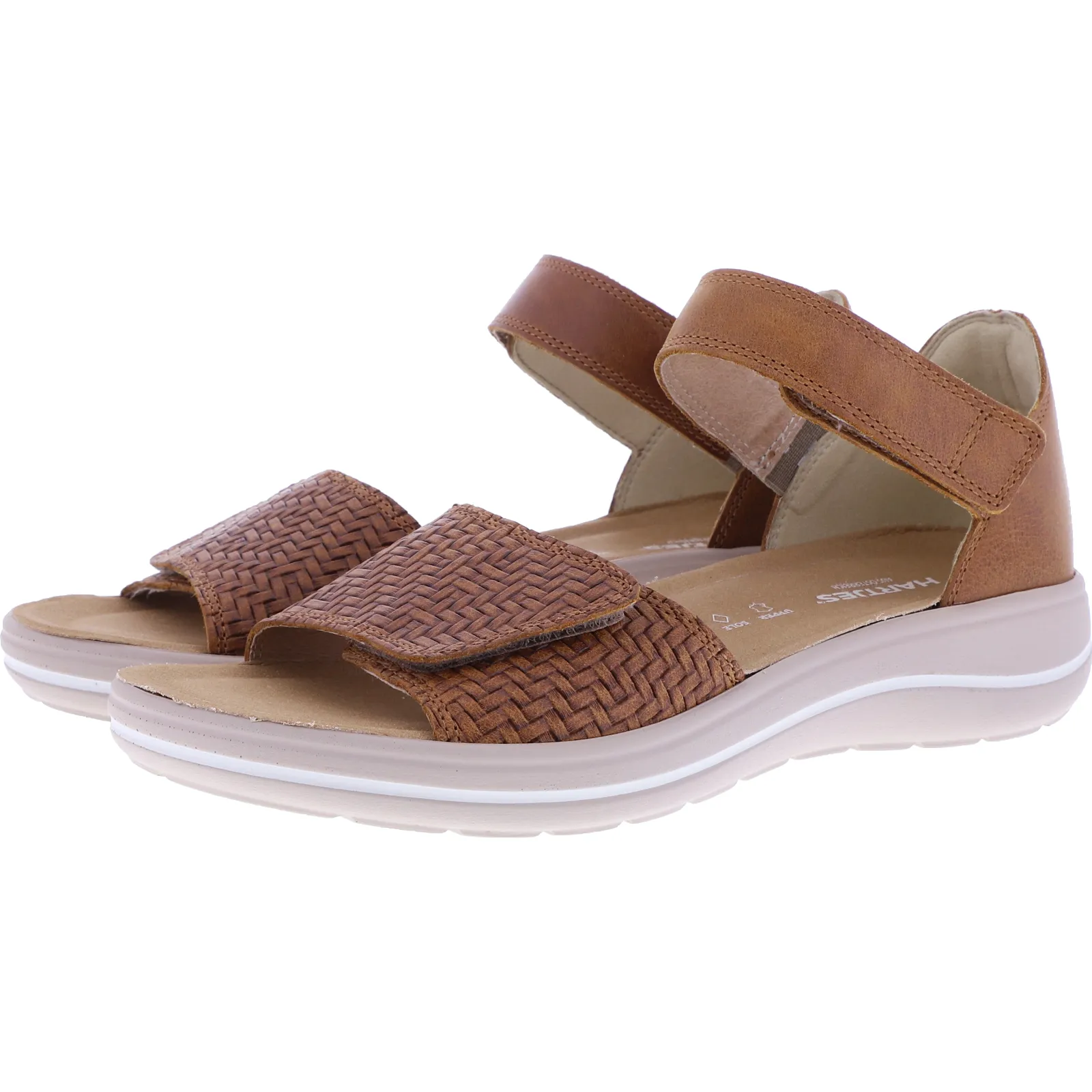 Hartjes | Modell: Pop | Cognac-Braun Nappaleder | Weite: G | 1322102-5353 | Damen Sandalen