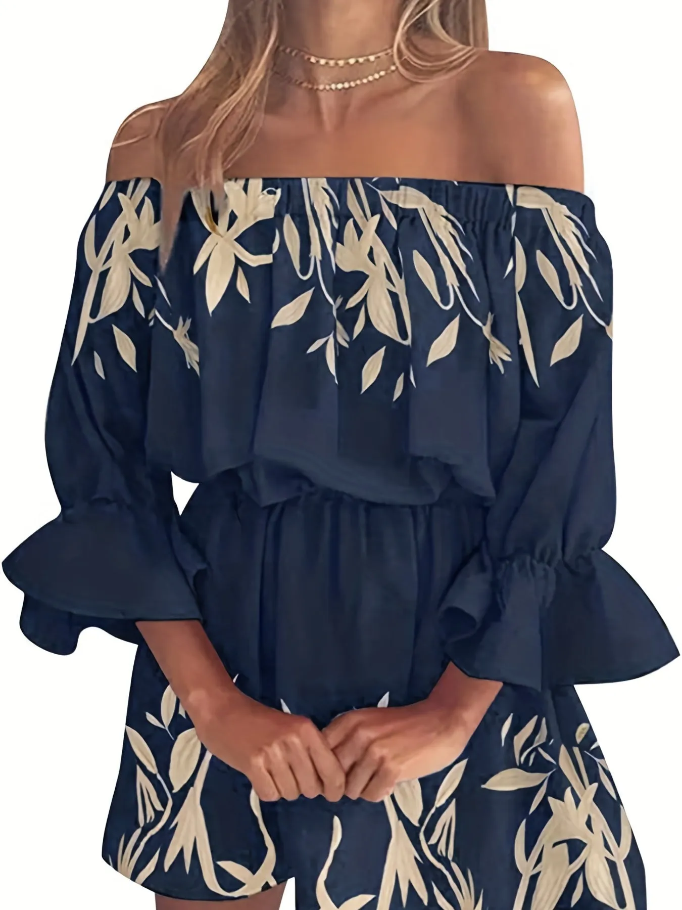 Herta | Off-Shoulder Boho Kleid