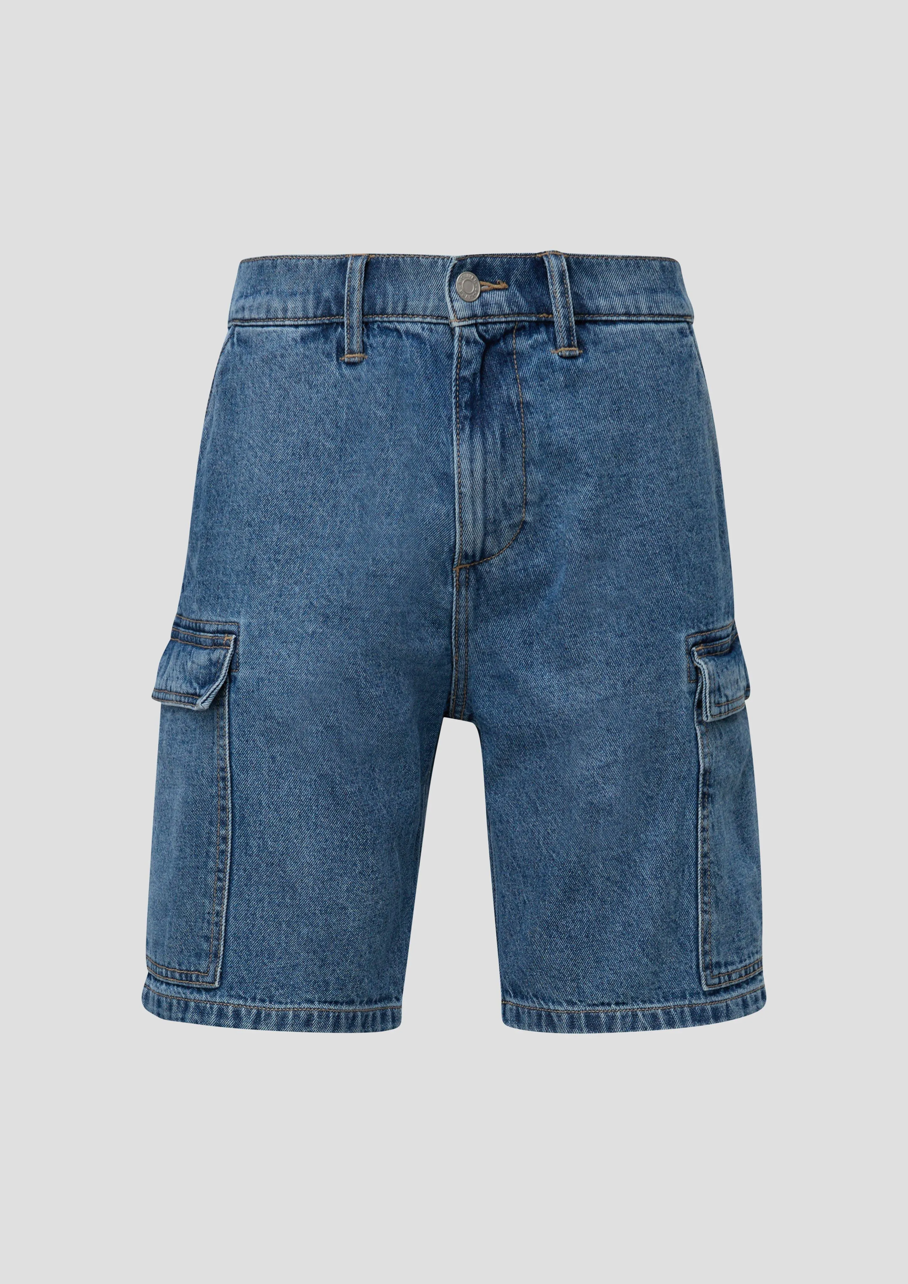 Jeans-Shorts / High Rise / Cargo-Taschen / aus reiner Baumwolle