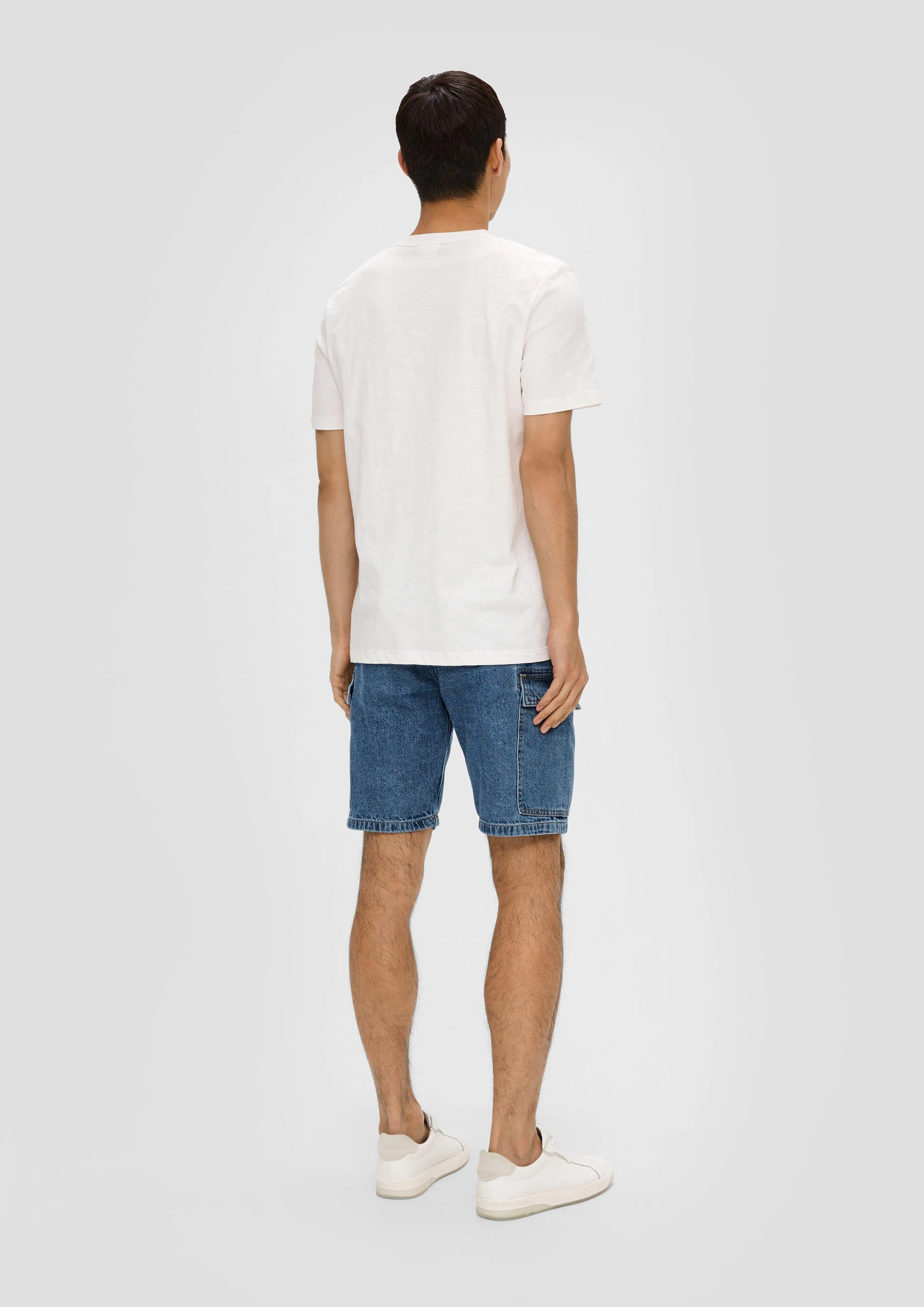 Jeans-Shorts / High Rise / Cargo-Taschen / aus reiner Baumwolle