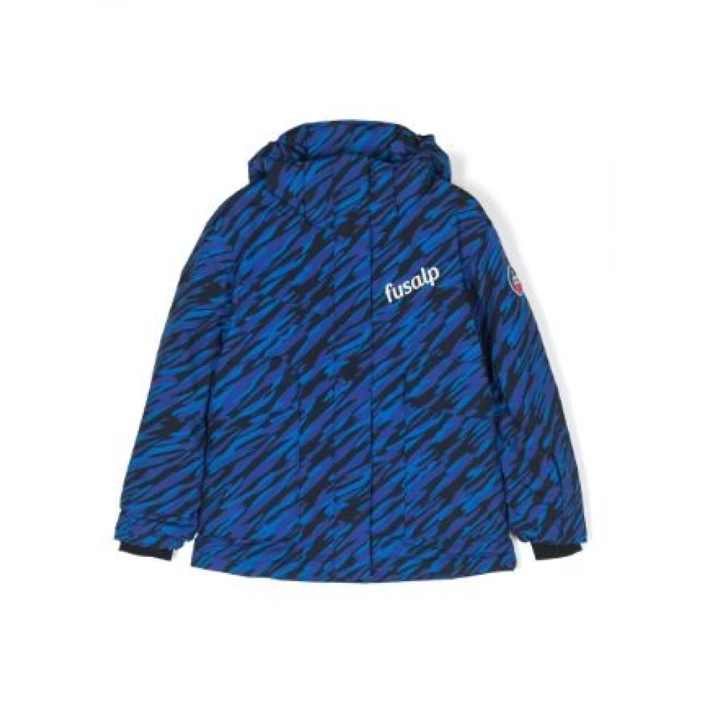 Kinder Abyss Print Jacke Logo Patch