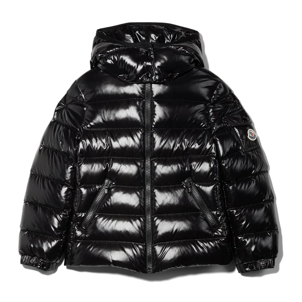 Kinder Schwarze Puffer Bomber Jacke