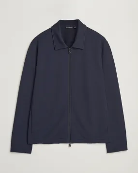 Lansa Jersey Zip Jacket Navy