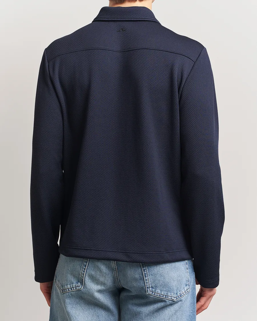 Lansa Jersey Zip Jacket Navy