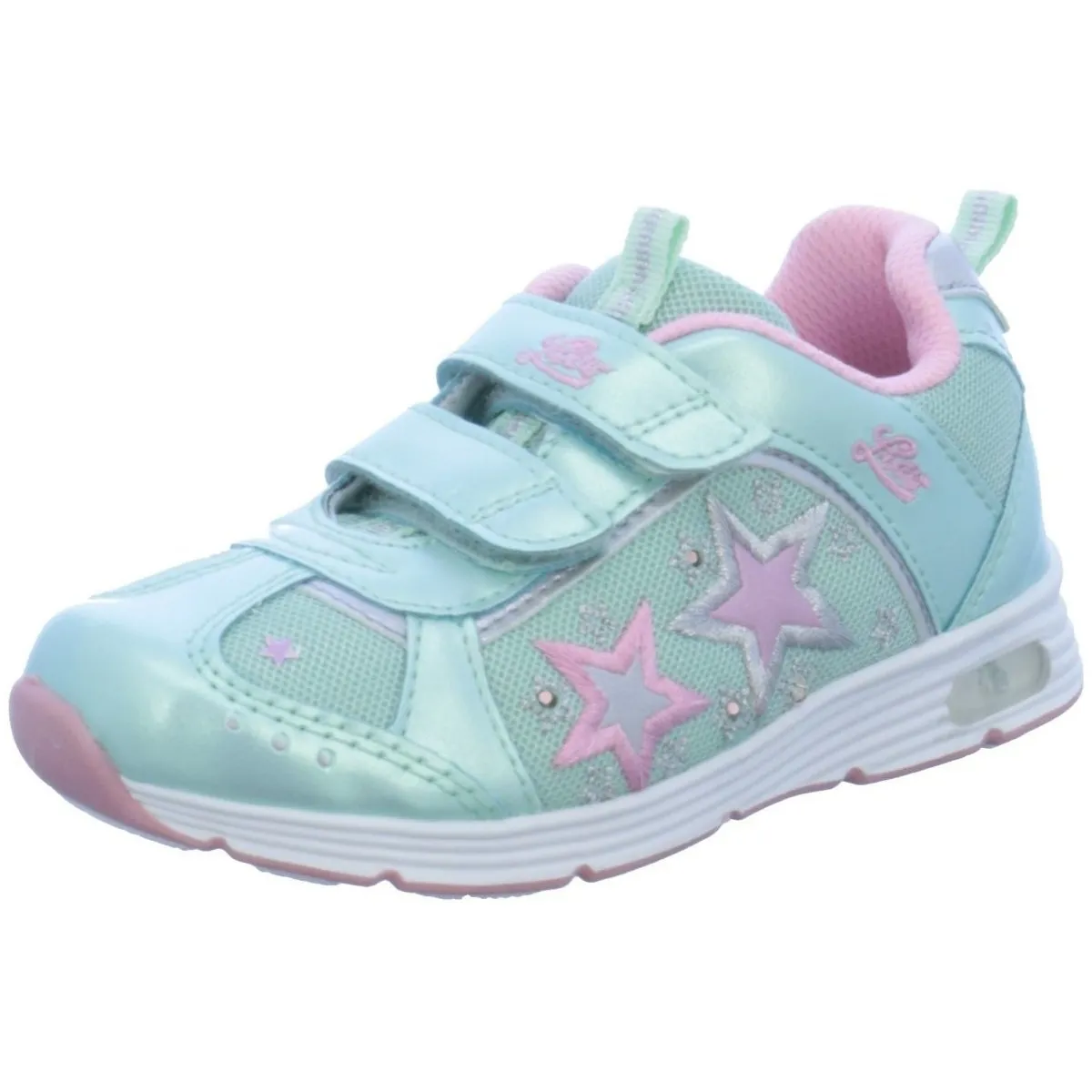 Lico - Klettschuhe -rosa 300166 Starshine V Blinky