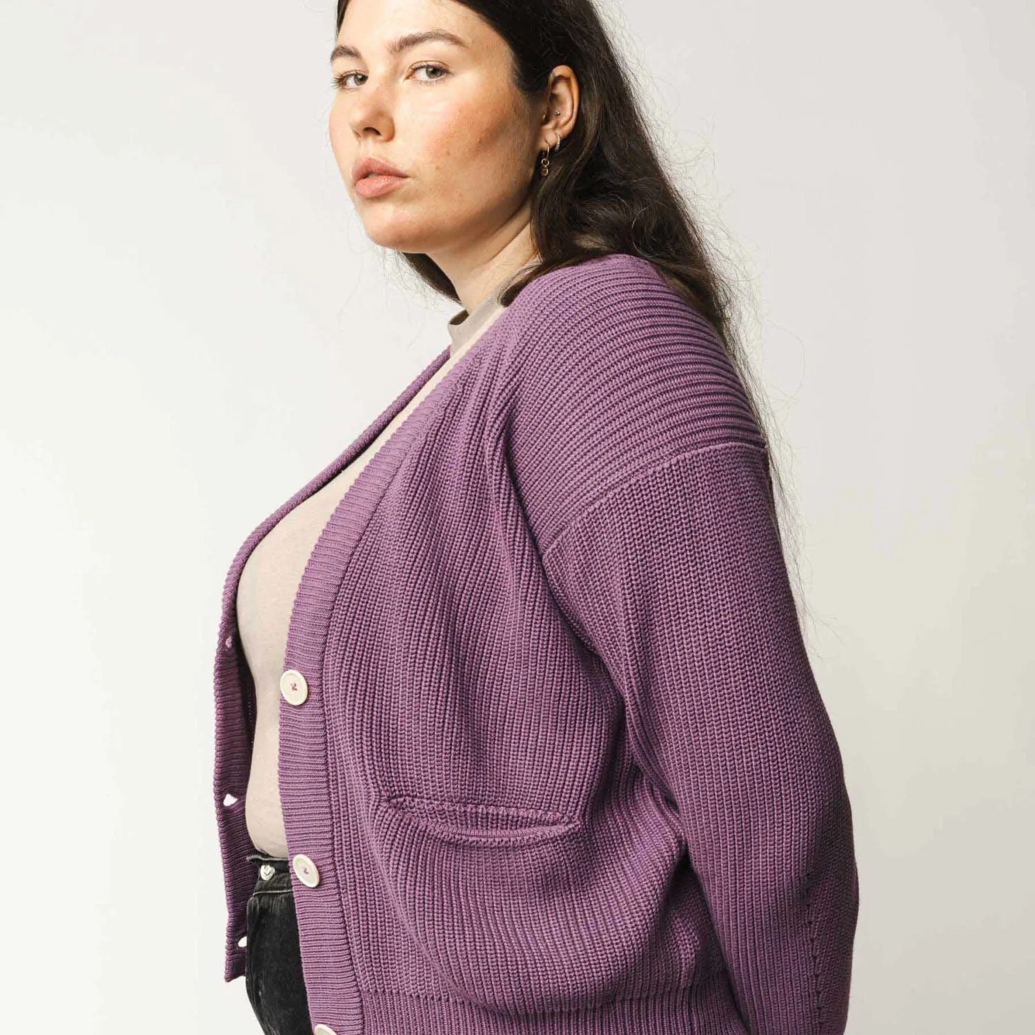 MELA Damen Strick-Cardigan "ARTHA" - lila