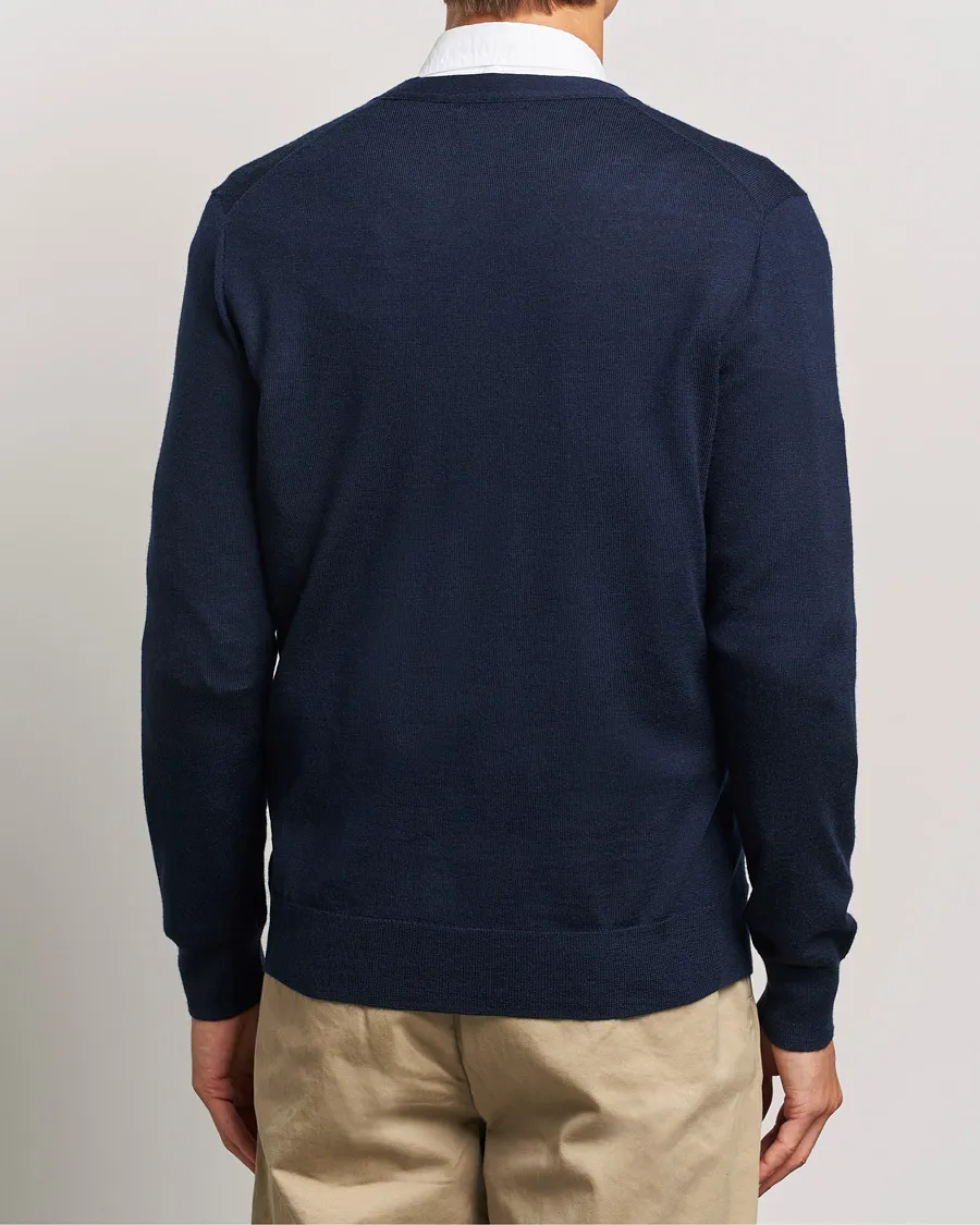 Merino Knitted Cardigan Hunter Navy