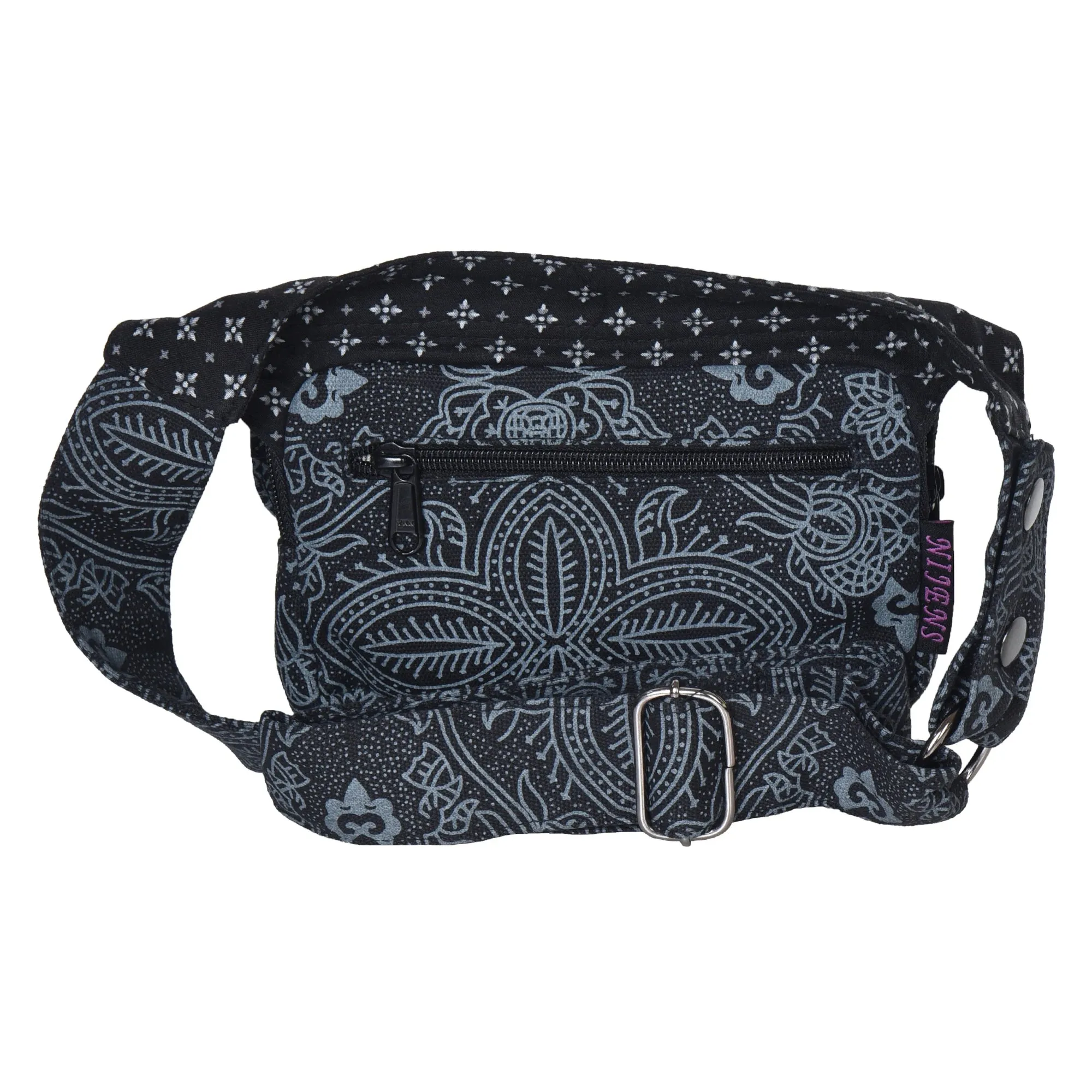 Nijens Bauchtasche Hippie Tasche aus Stoff in Charcoal Kathmandu-ND 841