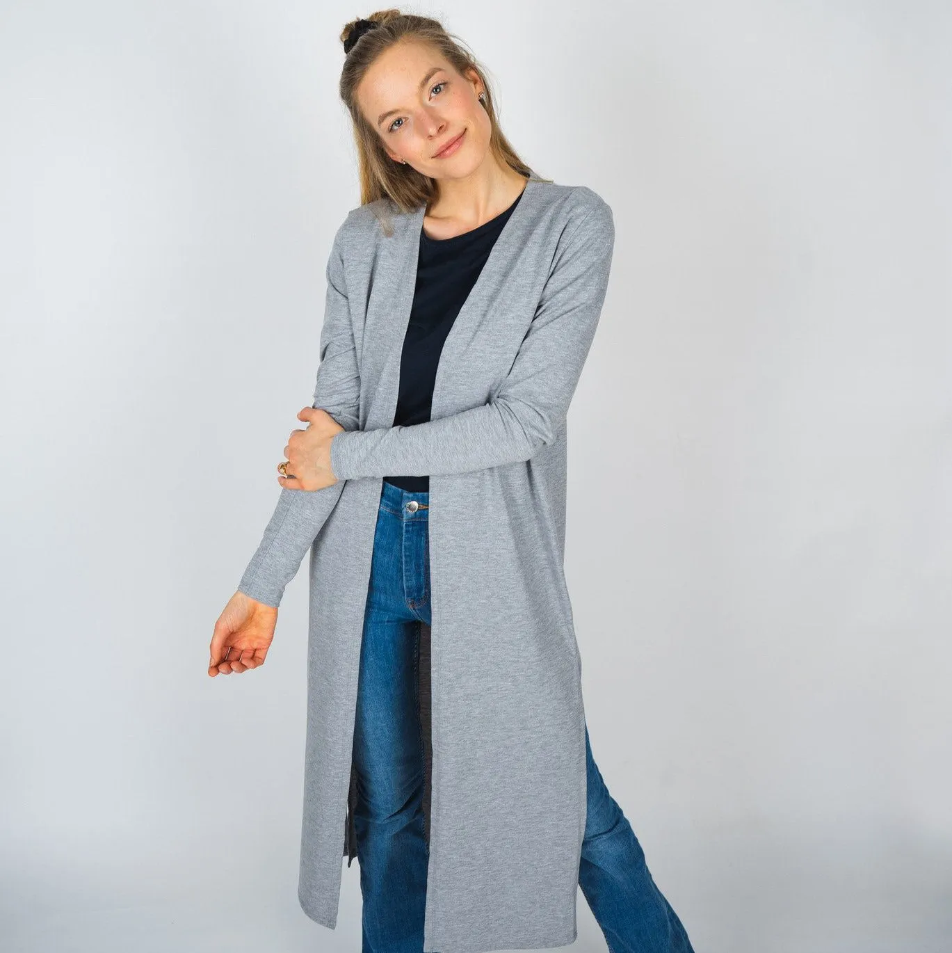 Noorlys Damen Cardigan "RENGA" - Light Ash