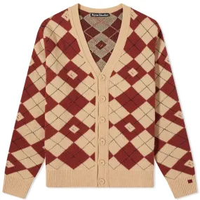 Pullover Acne Studios Kwanny Argyle Face Cardigan C60084-DKE