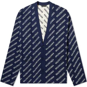 Pullover Balenciaga All Over Logo Cardigan 736248-T3233-8502