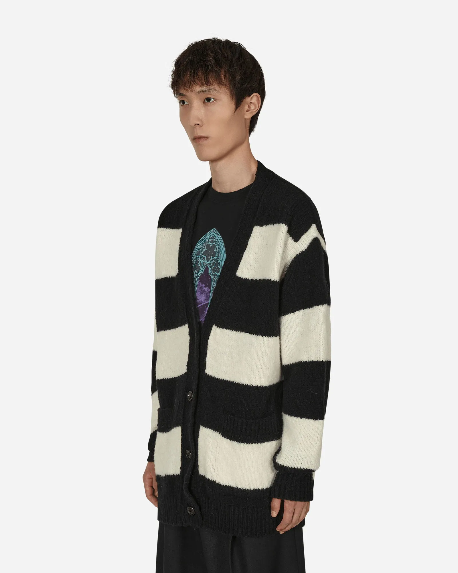 Pullover Dries Van Noten Naffs Striped Cardigan 222-021210-5706-900