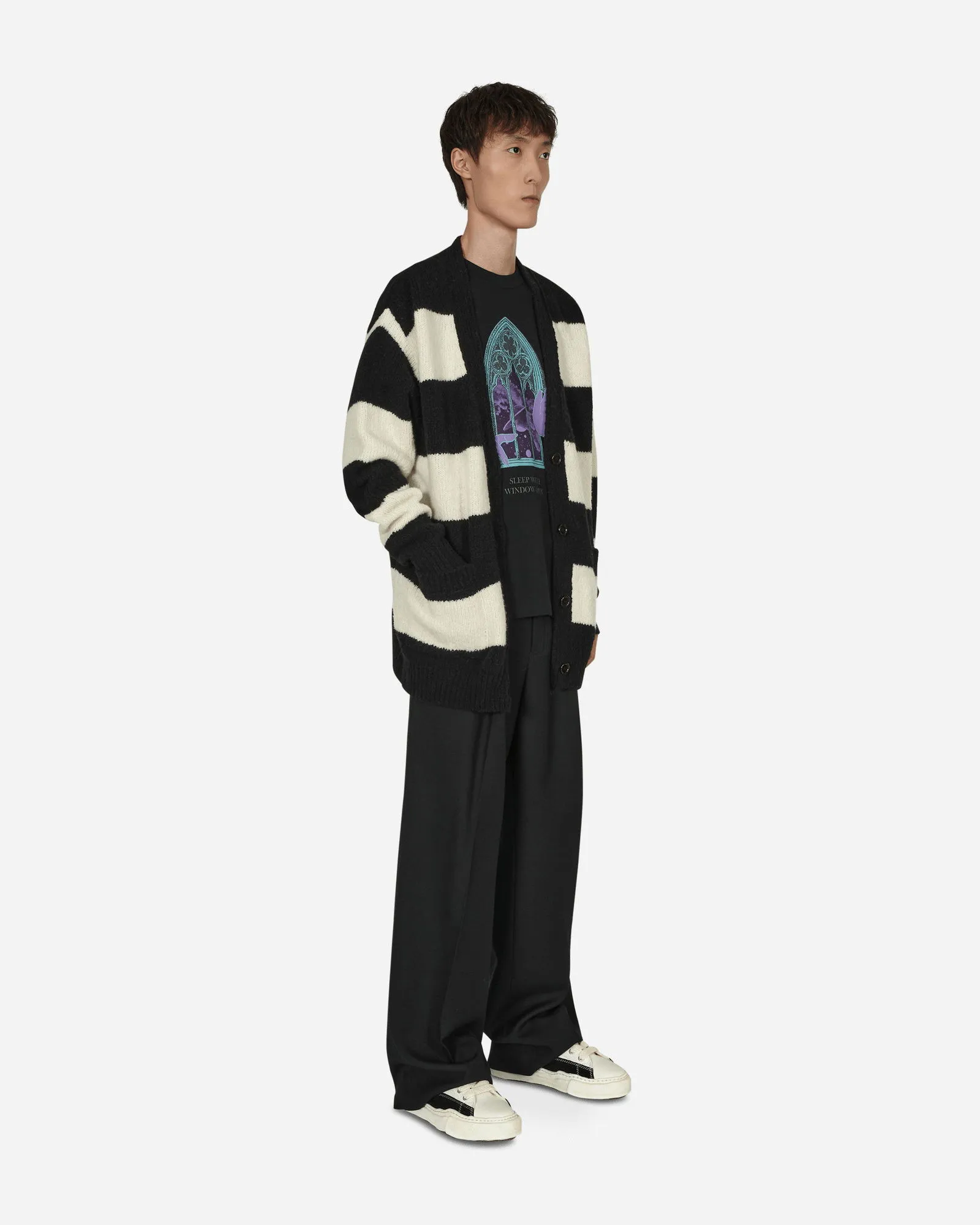 Pullover Dries Van Noten Naffs Striped Cardigan 222-021210-5706-900