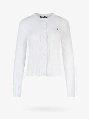 Pullover Polo by Ralph Lauren White Cable Knit Cardigan 211891643001