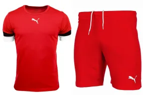 PUMA Kinder Sport-Set T-shirt Kurze Hose teamRISE Jersey Jr 704938 01/704943 01