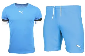 PUMA Kinder Sport-Set T-shirt Kurze Hose teamRISE Jersey Jr 704938 02/704943 02