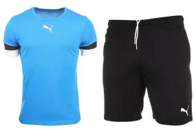 PUMA Kinder Sport-Set T-shirt Kurze Hose teamRISE Jersey Jr 704938 02/704943 04