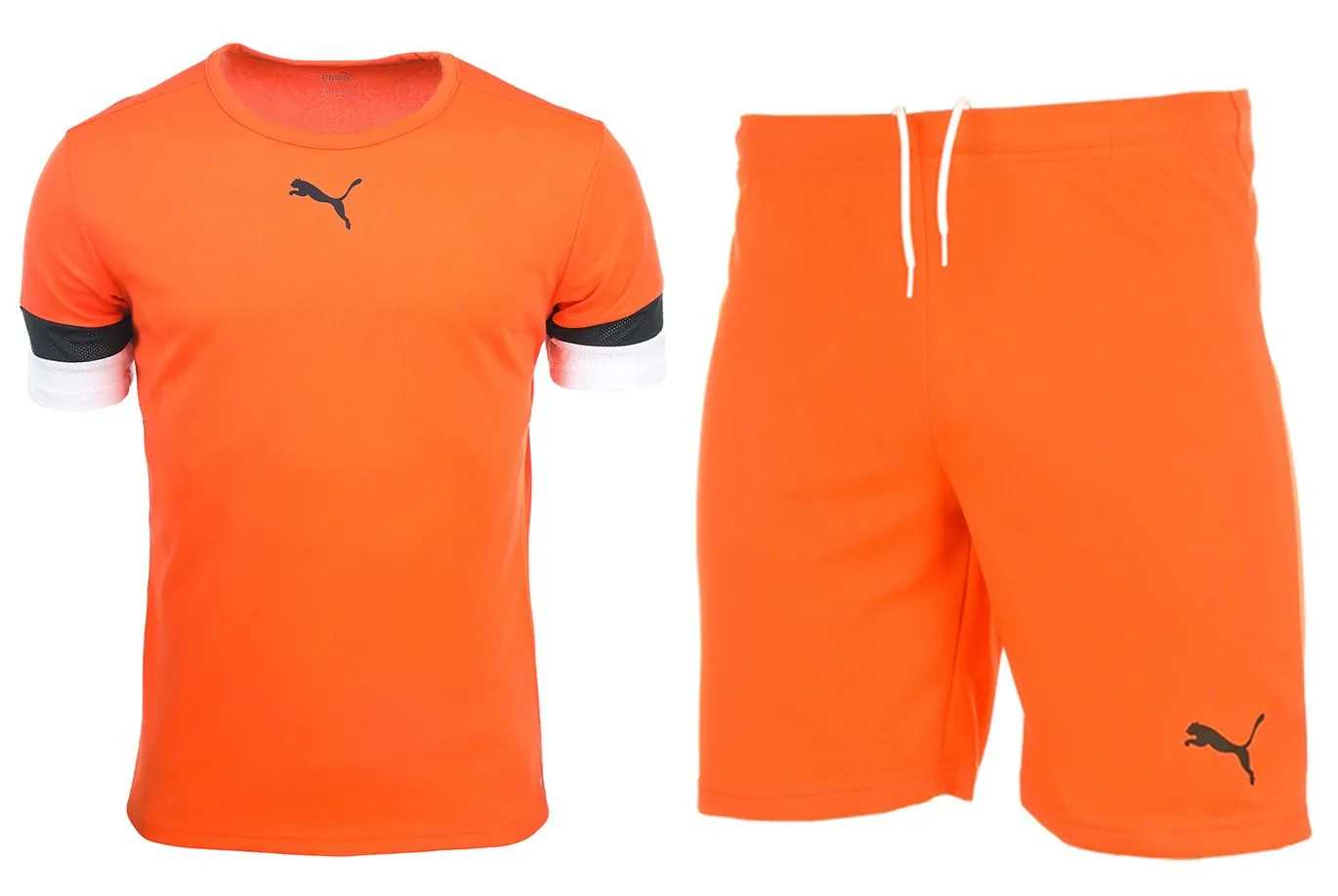 PUMA Kinder Sport-Set T-shirt Kurze Hose teamRISE Jersey Jr 704938 08/704943 08