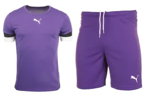 PUMA Kinder Sport-Set T-shirt Kurze Hose teamRISE Jersey Jr 704938 10/704943 10