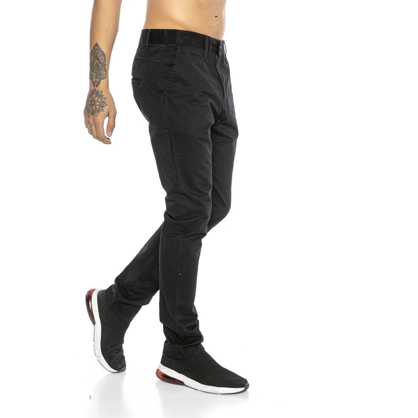 Red Bridge Herren RB-JC Straight Leg Chino Jeans Pant schwarz