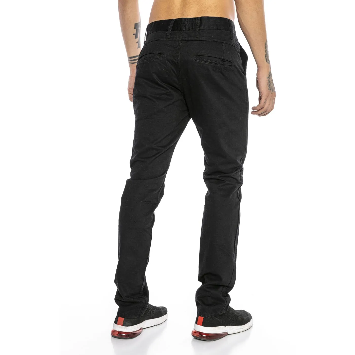 Red Bridge Herren RB-JC Straight Leg Chino Jeans Pant schwarz