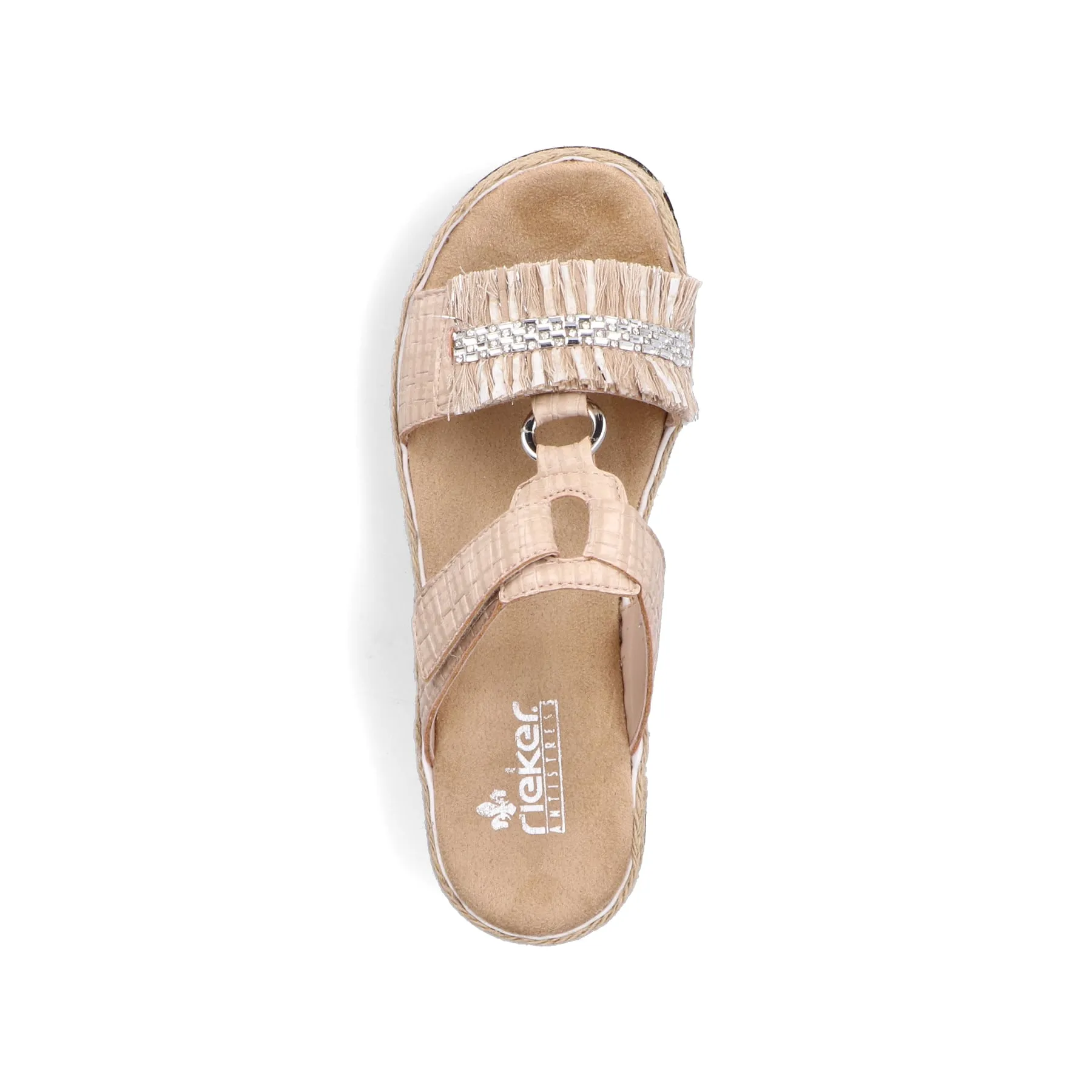 Rieker Damen Pantoletten cremebeige | V79K8-60